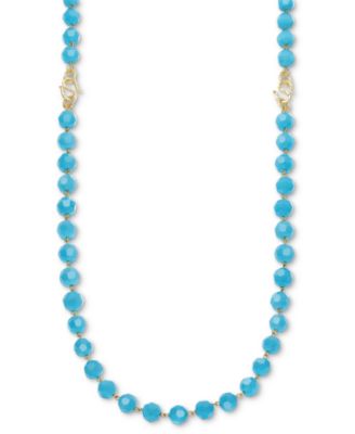 Gold-Tone Mixed Bead 18" Collar Necklace