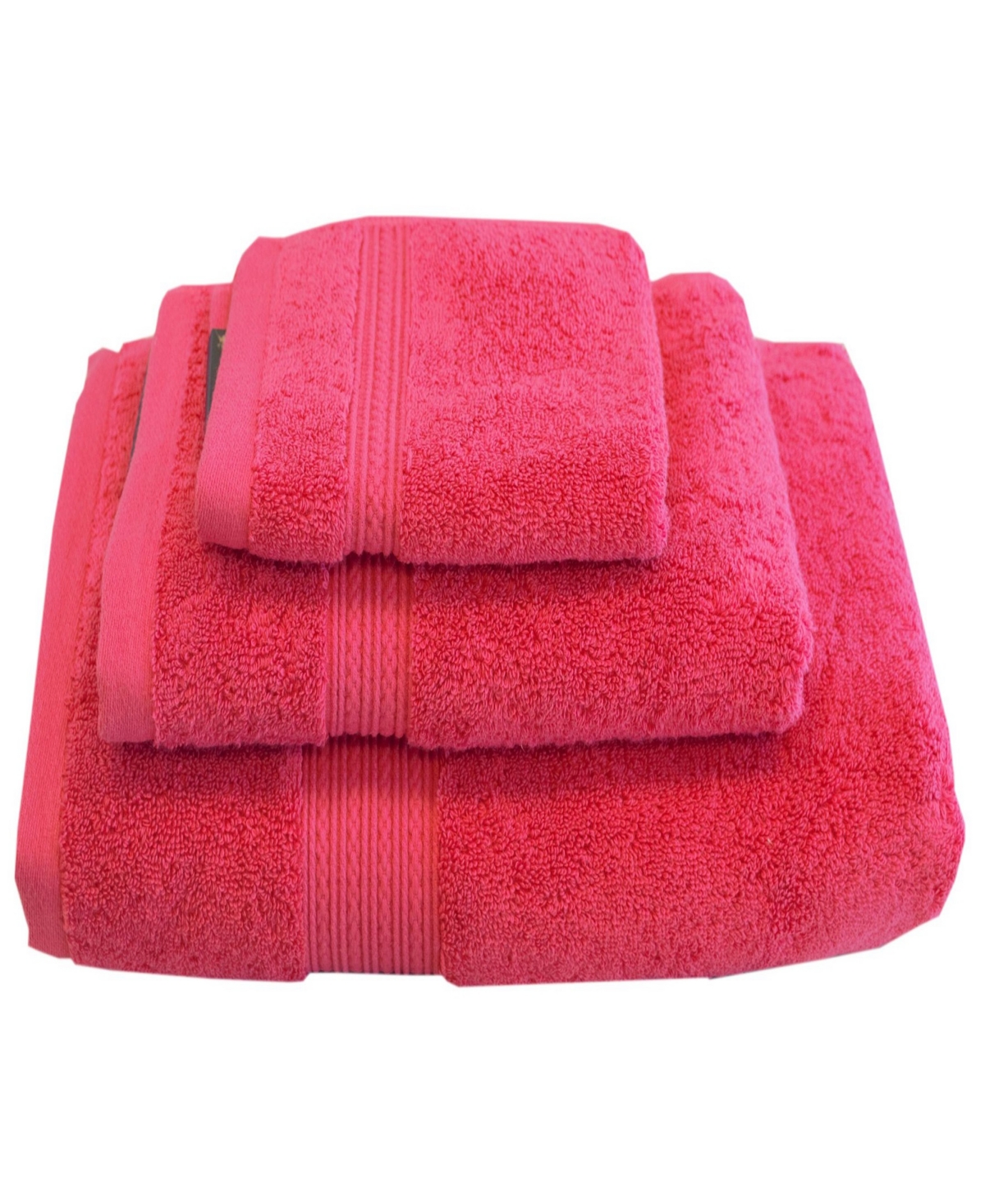 Talesma The Empress Turkish Cotton 3-pc. Bath Towel Set In Fuchsia