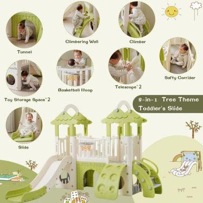 Streamdale 8-in-1 Toddler Climber & Slide Playset