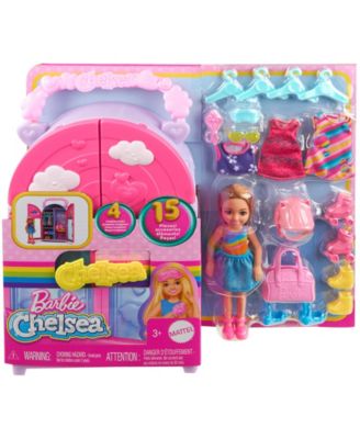 Barbie Chelsea Doll Closet Toy Playset with Clothes Accessories