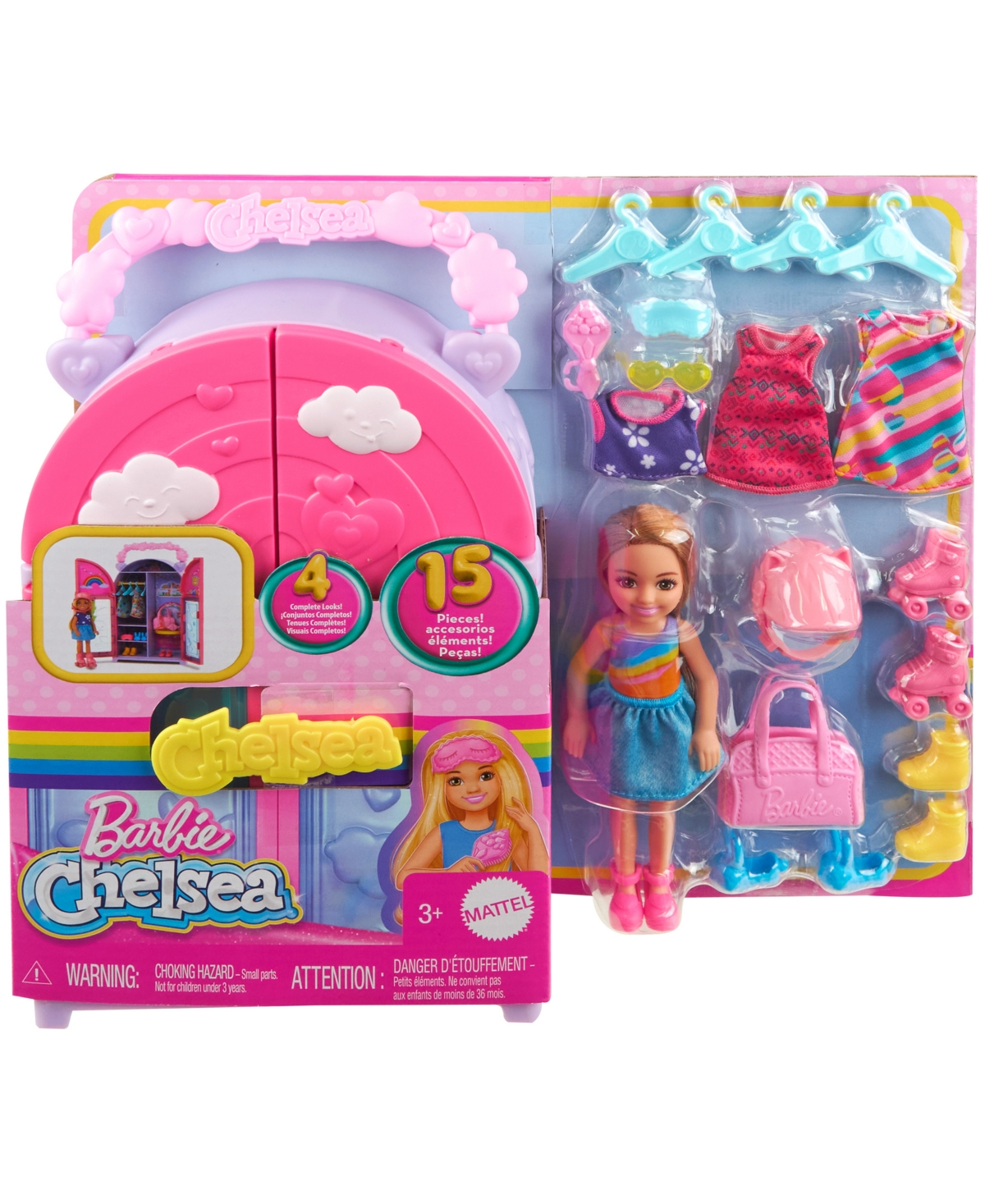 Barbie Chelsea Doll Closet Toy Playset With Clothes Accessories In Multi-color