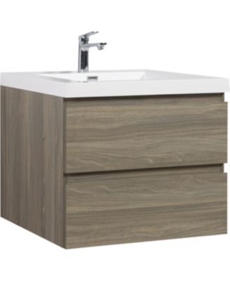 Streamdale 30" Wall-Mounted Vanity with Resin Sink & Soft-Close Drawers