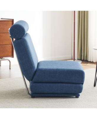 Foldable Sofa Bed with Pillow, Portable, Breathable Linen