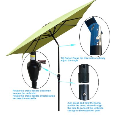 Streamdale 9ft Patio Umbrella with Crank and Tilt