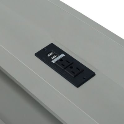 Streamdale Twin XL Bed w/ LED Headboard, Storage, Trundle, Drawers