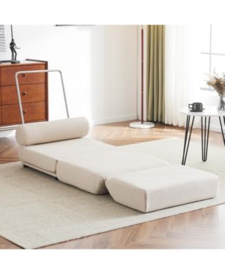  Foldable Sofa Bed with Pillow, Portable, Breathable Linen