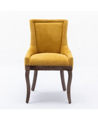 Handmade Plush High-Back Dining Chair