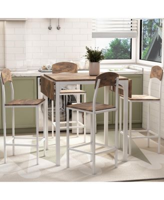 Farmstead Dining Set 5-Piece Drop Leaf Table & 4 Chairs