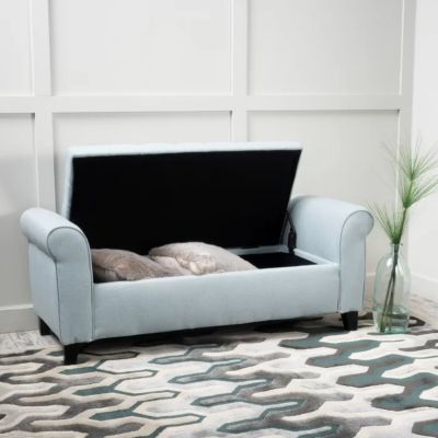 Modern Diamond Tufted Storage Ottoman with Versatile Style