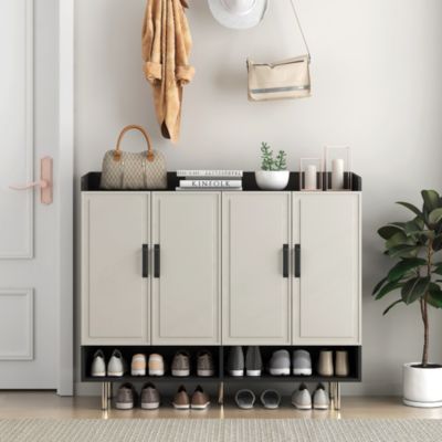 Reliable and Elegant Entryway Shoe Cabinet with Ample Storage