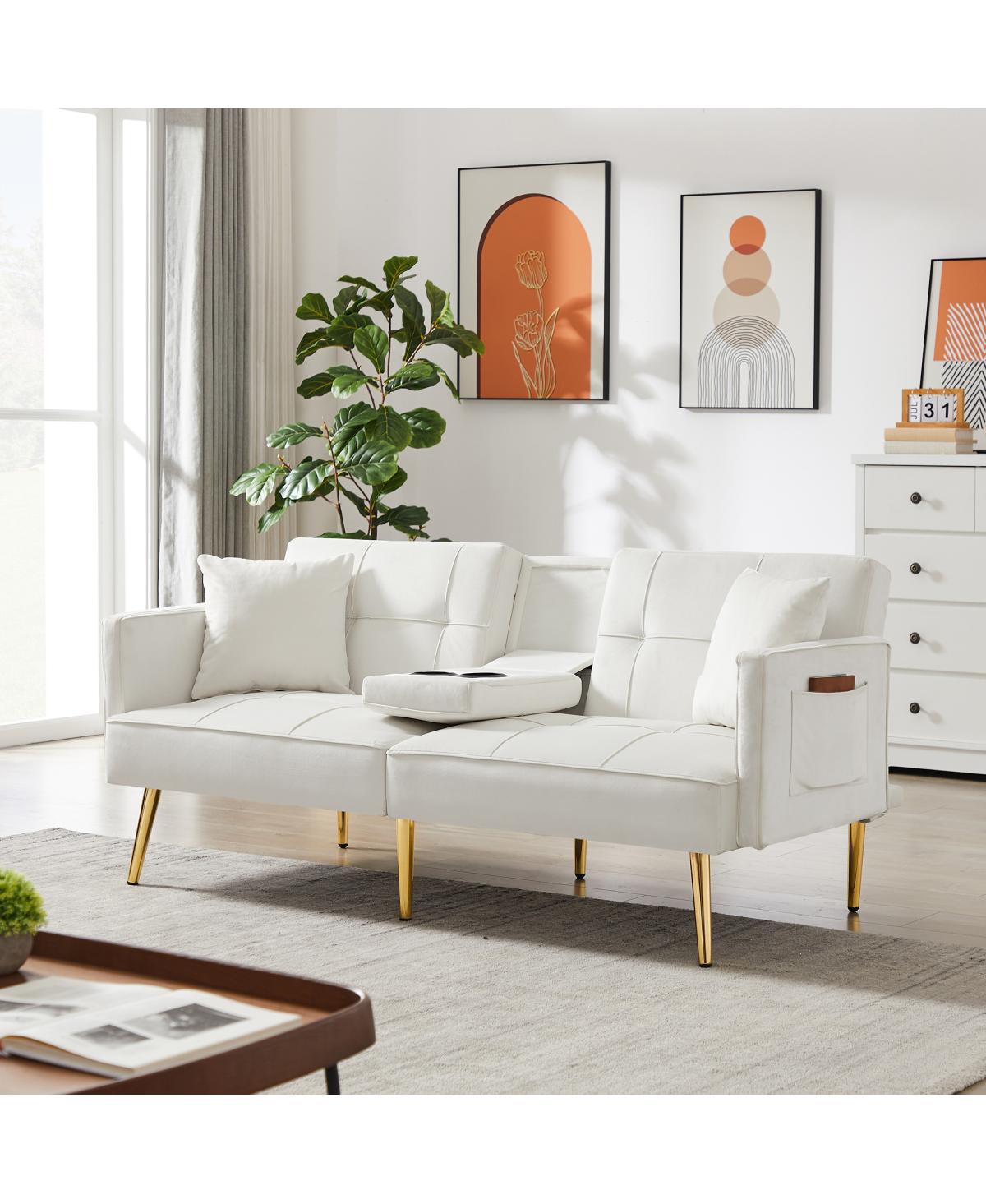 Streamdale Furniture Velvet Sofa Bed