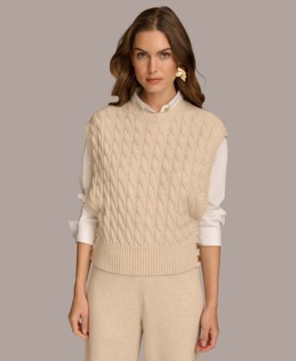 Donna Karan shops Cable Knit Sweater