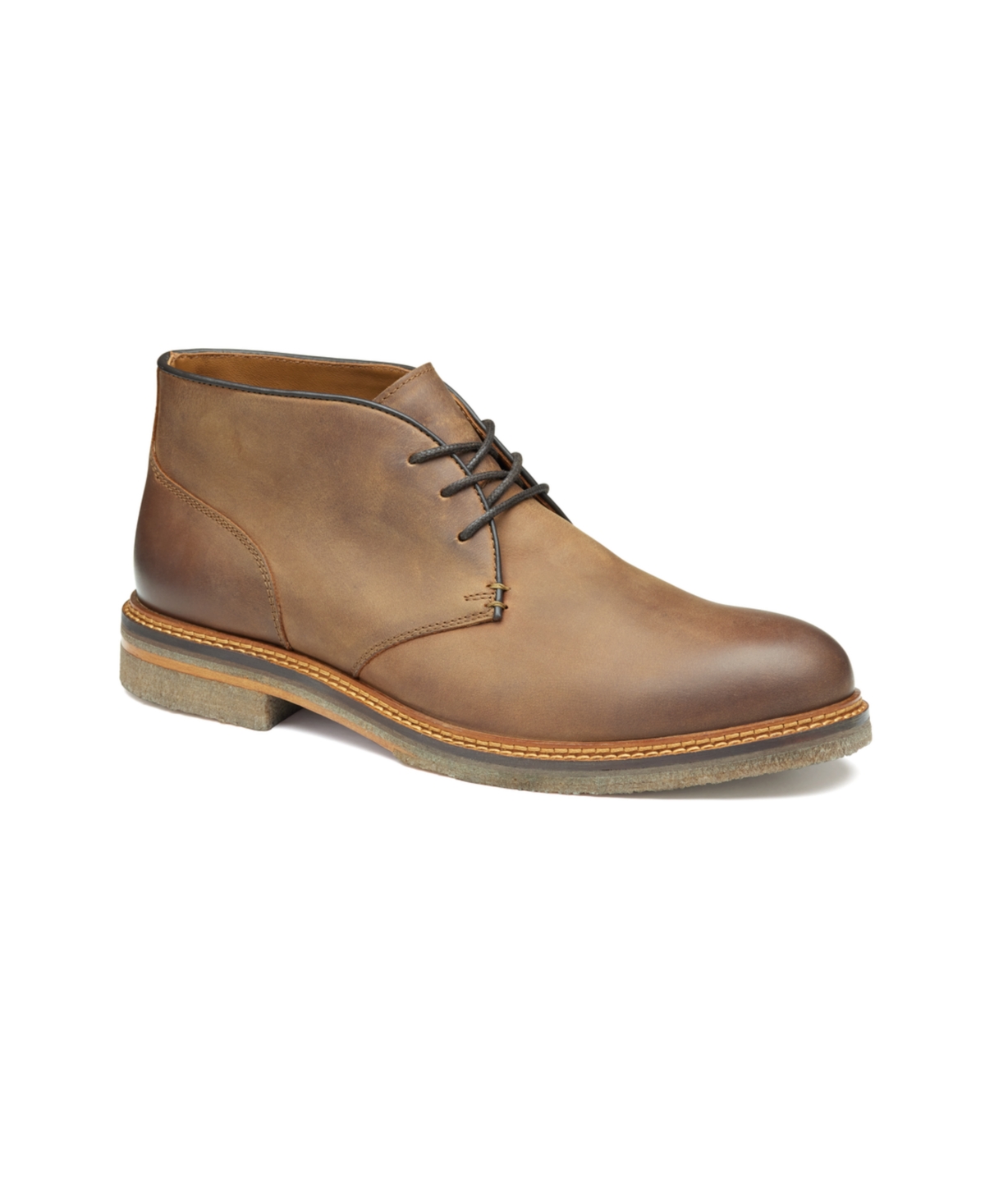 Johnston & Murphy Men's Calder Chukka Boot - Brown Oiled Full Grain - Size 12 - M