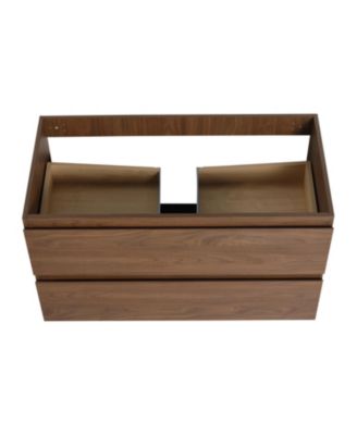 Streamdale 36" Wood Grain Wall-Mounted Bathroom Vanity Cabinet