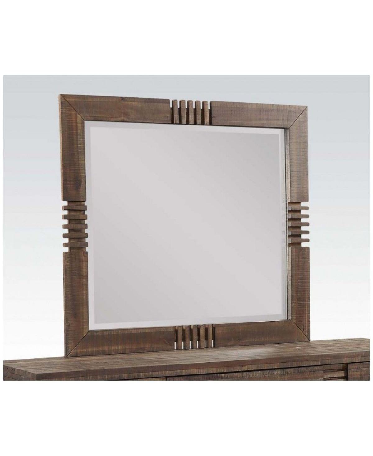 Streamdale Furniture Andria Mirror In Reclaimed- Oak
