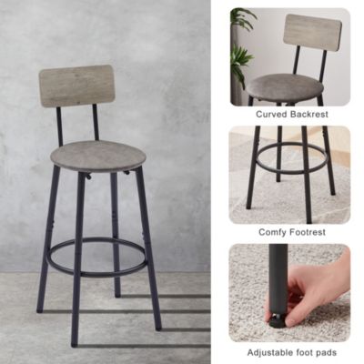 Streamdale Upholstered Stool with Shelf