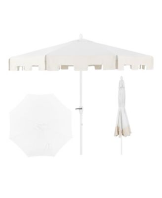 Baiona 9 ft Market Patio Umbrella, UV Protection, Auto-Tilt, Crank, and Wind Vent