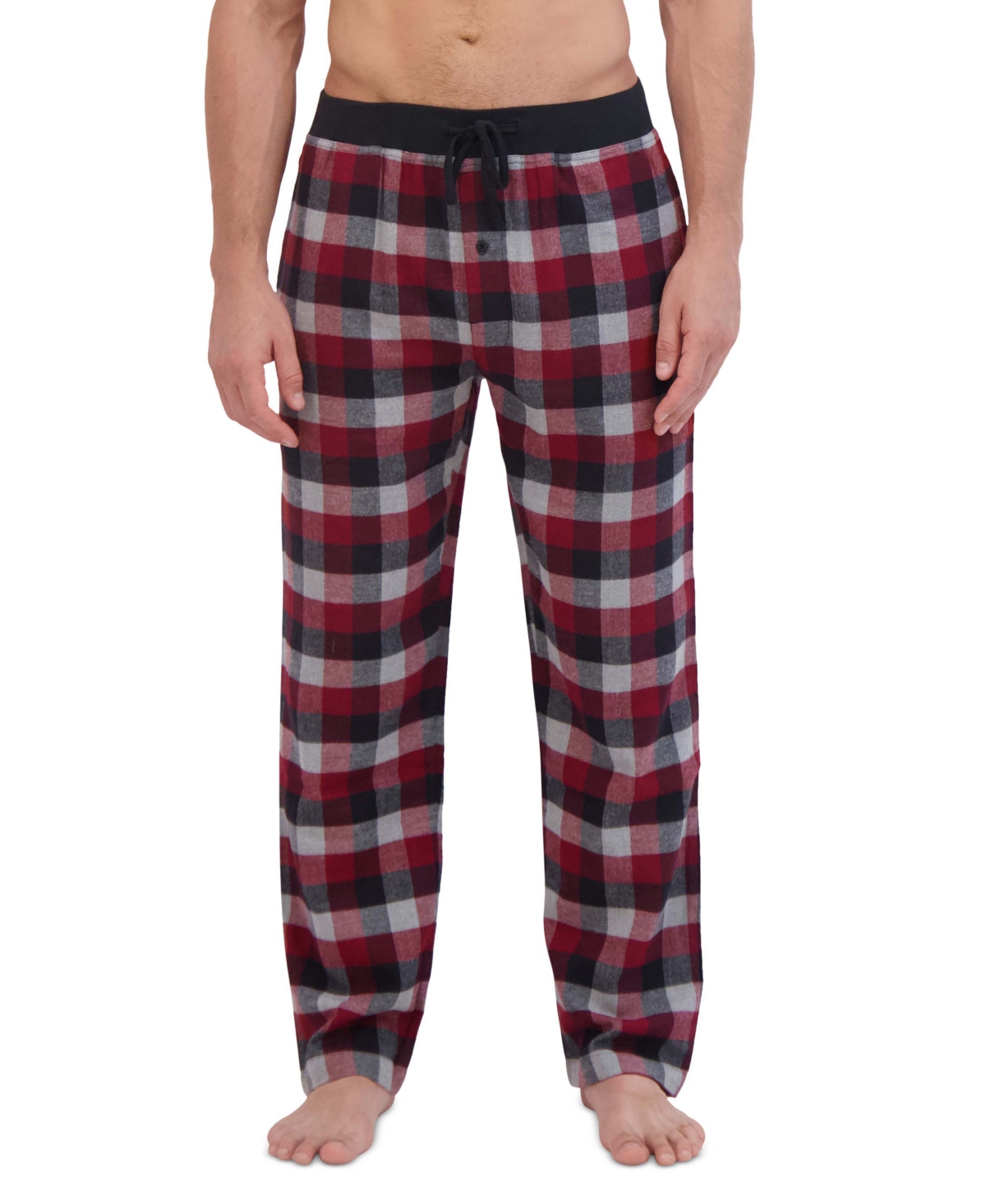 Men's Ultimate Ultra Soft Plaid Flannel Pajama Pants - Tonal Blue