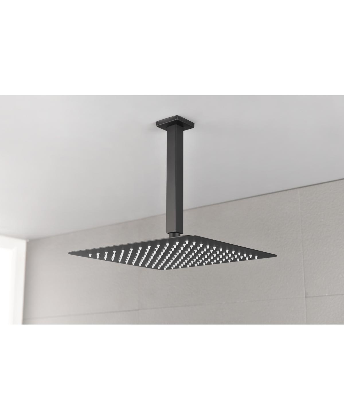 Streamdale Furniture Rain Shower Head High Pressure Rainfall Showerhead Water Saving 0002