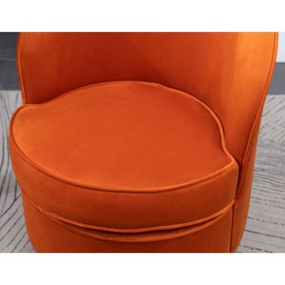Contemporary Velvet Swivel Chair