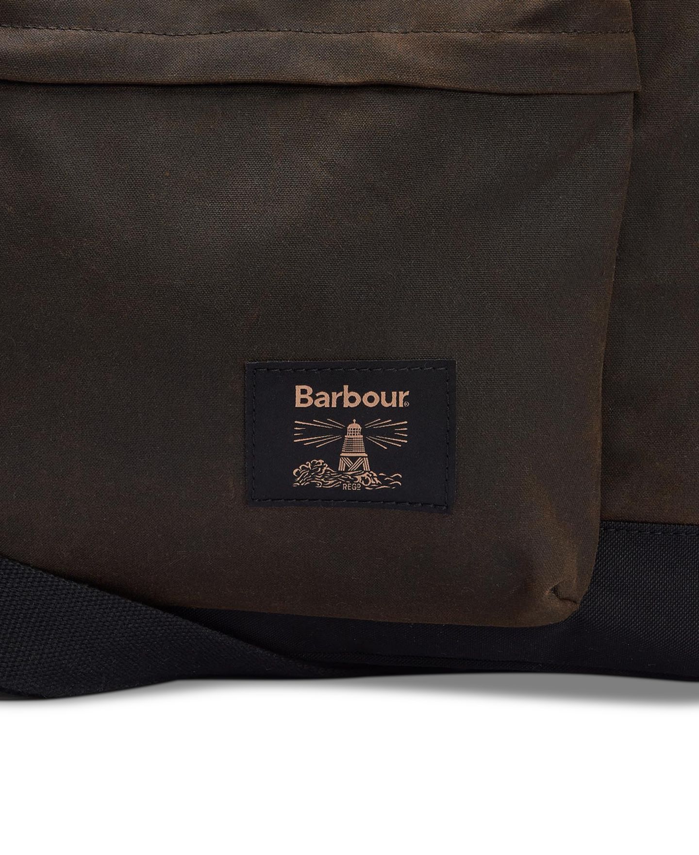 Мужская сумка Barbour Field Wax Duffle, цвет: Оливковый — фото 4