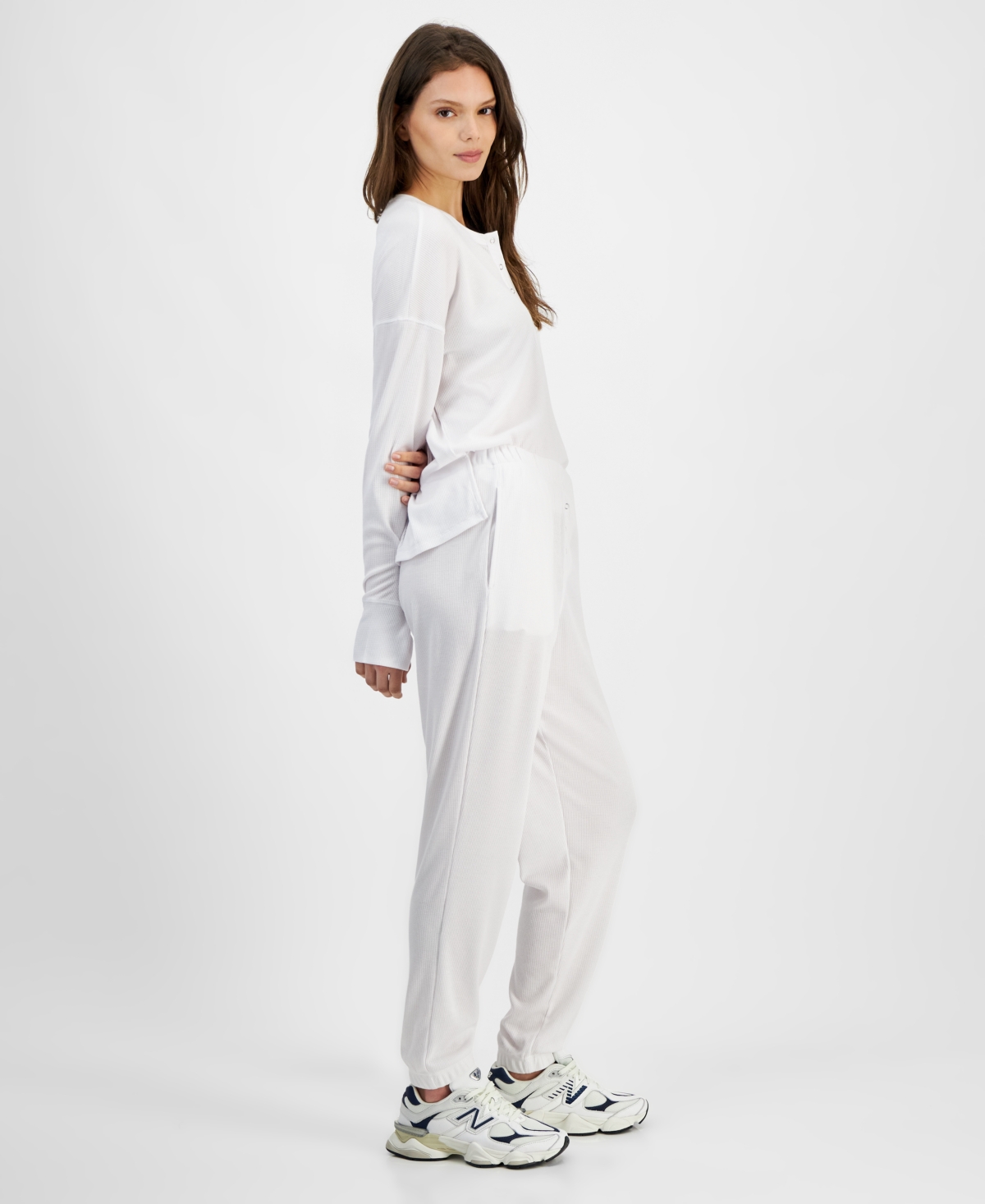 Hippie Rose Juniors' Waffle-Knit Joggers