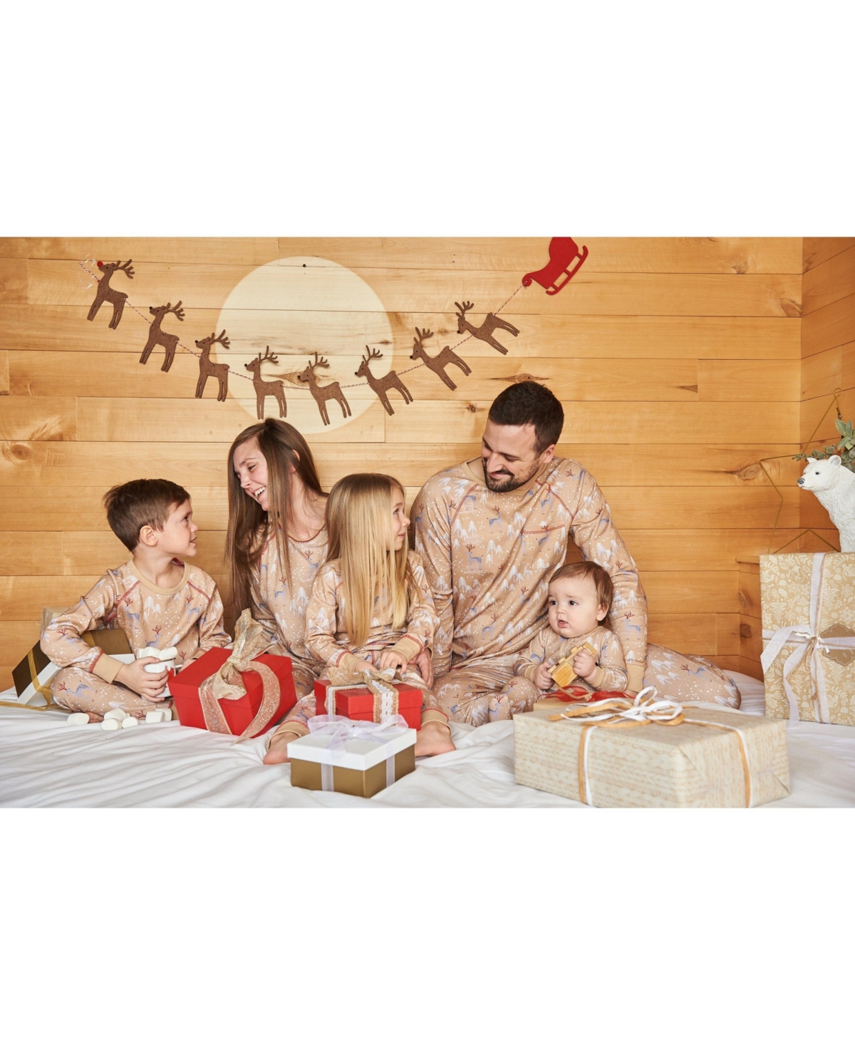 Deux par Deux Women's Adult Two Piece Family Christmas Pajama Set - Adult