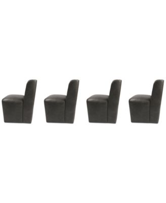 Seham 4-Pc. Faux Leather Dining Chair Set, Created for Macy's