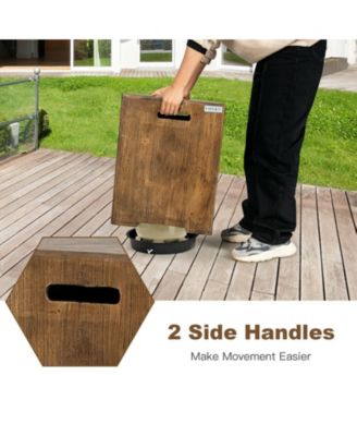 16 Inch Outdoor Hideaway Table Cover for Standard 20 LBS Propane Tank