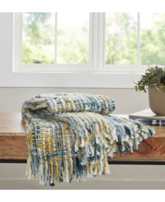 Chunky Hand Knit Throw Blanket, 50"x 70"