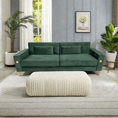  Plush Sofa with Removable Seat and Independent Springs