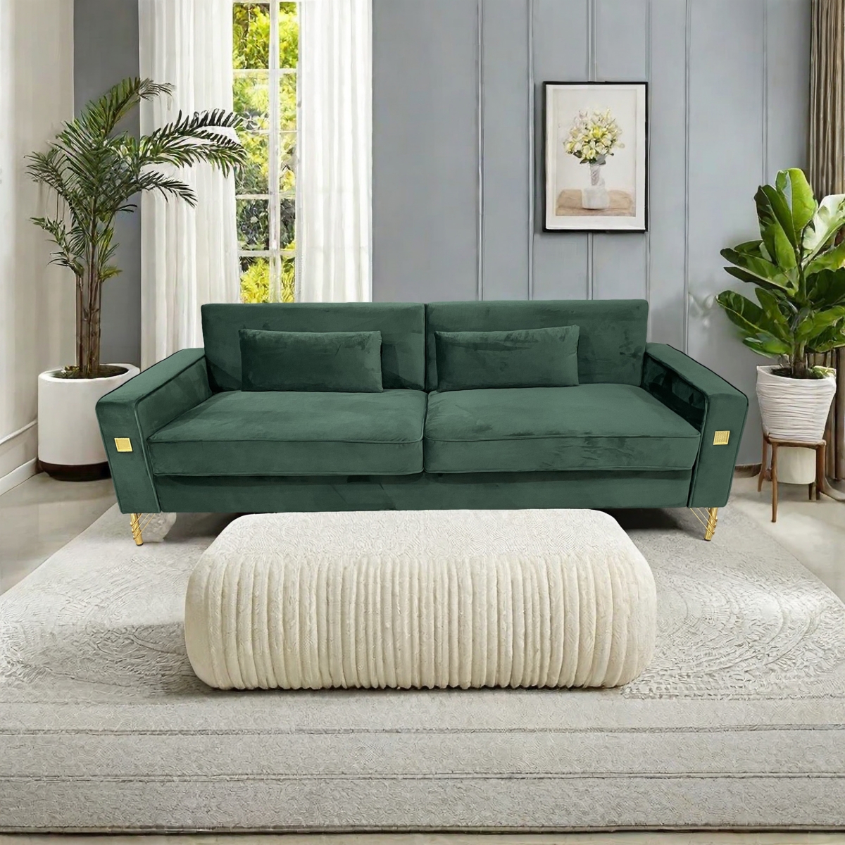 Streamdale Furniture Plush Sofa with Removable Seat, Independent Springs, and Sophisticated Design