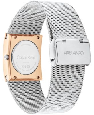 Women's Pulse Rose Gold-Tone Stainless Steel Mesh Watch 26.40mm