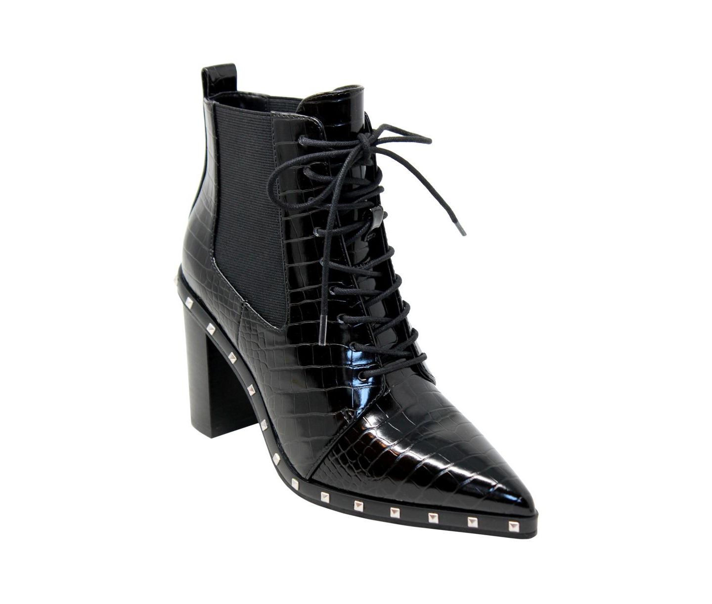 Женские туфли Charles by Charles David Debate Chunky Heel Bootie, цвет: Чёрный с принтом — фото 1