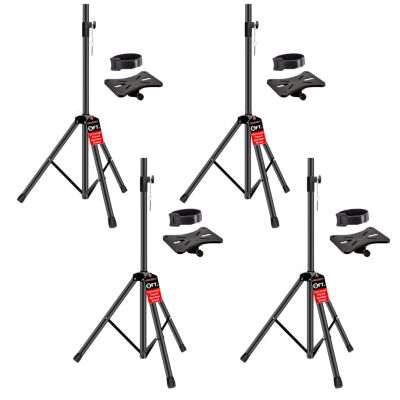Speaker Stand 4Pcs Height Adjustable PA DJ Tripod Studio Monitor Stands w 35mm Compatible
