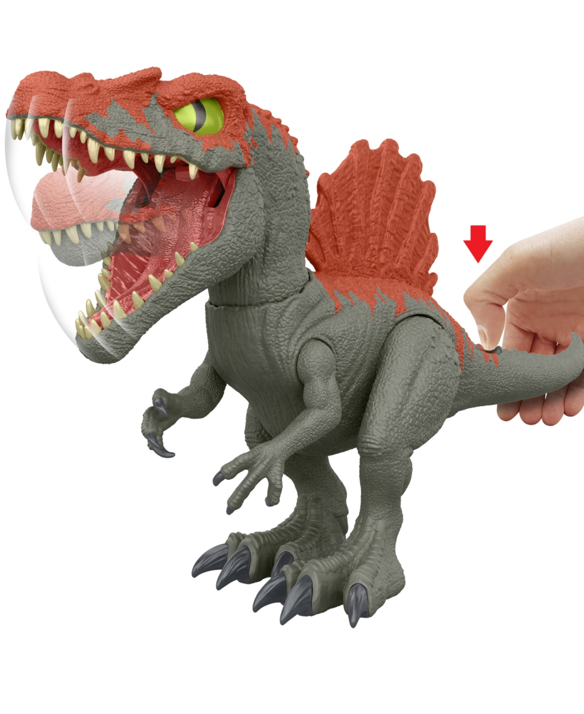 JURASSIC WORLD CRUSHIVORES SPINOSAURUS CAGE CRASHER DINOSAUR ACTION FIGURE UNBOXING TOY COMPOUNDS 