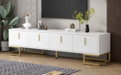 Streamdale  furniture 1PC  Pads for Stability and Floor Protection  - Adjustable TV Cabinet