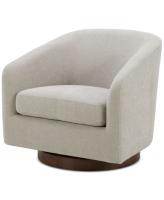 Solvie Fabric Swivel Chair, Created for Macy's