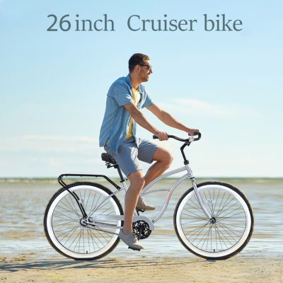 Streamdale Classic Men's Cruiser Bike 26" Wheels, 7-Speed, and Comfortable Ride