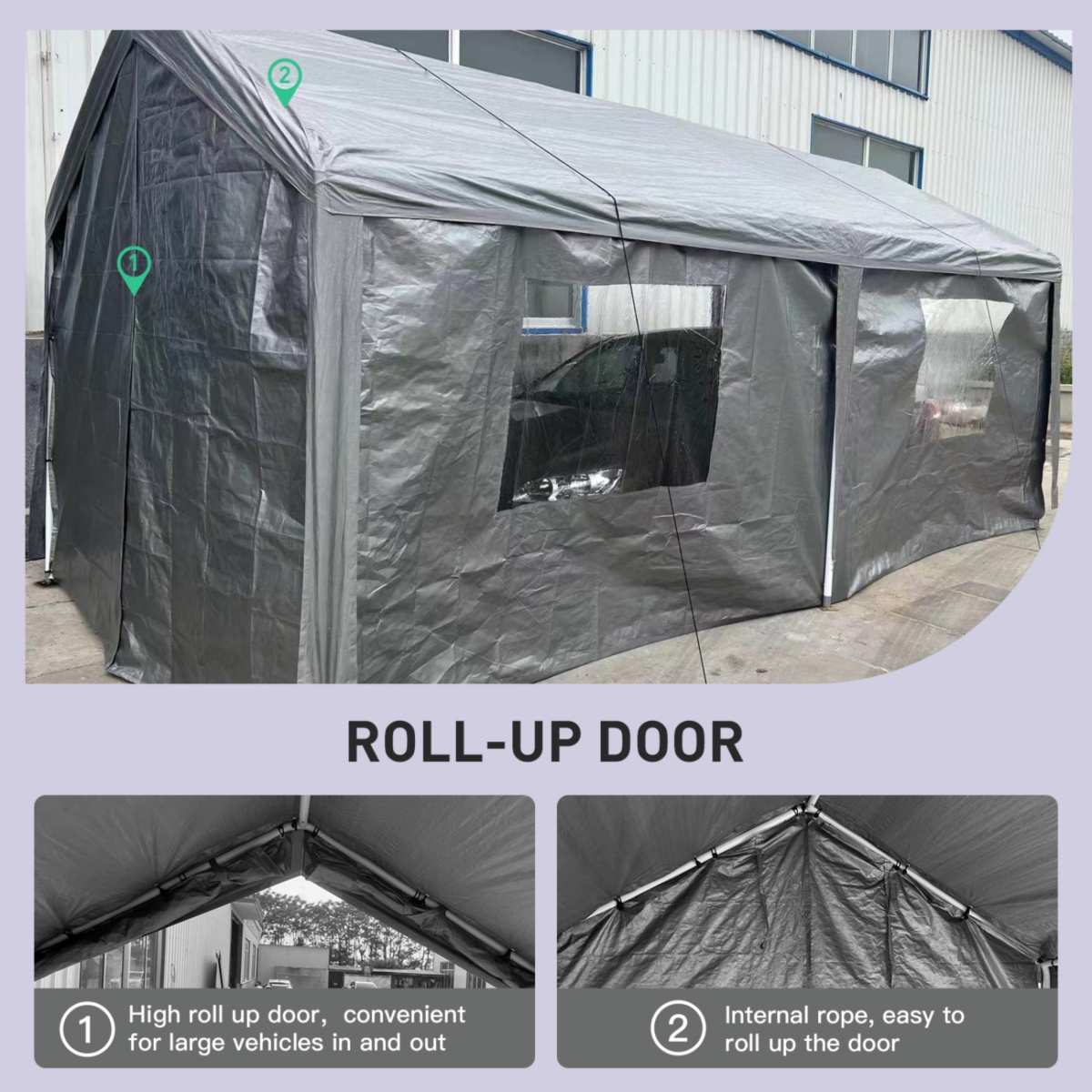 Streamdale Furniture 10x20 Portable Carport: Multipurpose Shelter for Vehicles, Storage, and Events