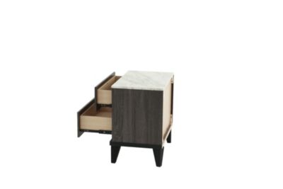 Nightstand In Light Oak and made from high-quality wood