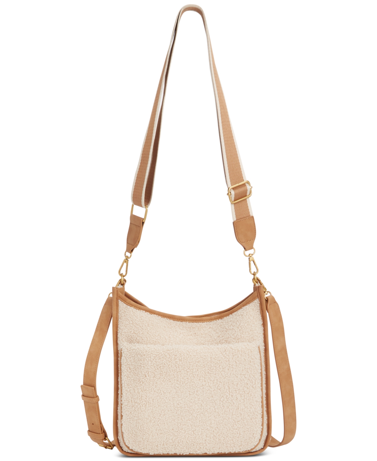 Whipstitch Medium Crossbody, Exclusively at Macy's - Sherpa