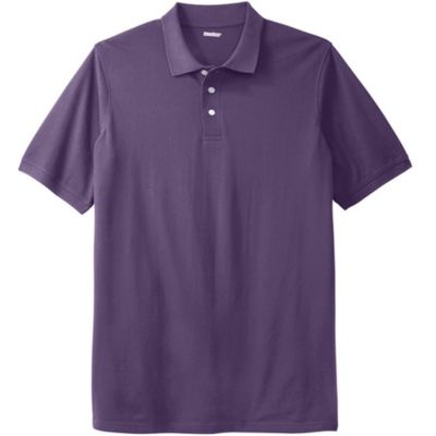 Big & Tall Shrink-Less Longer-Length Cotton Polo Shirt