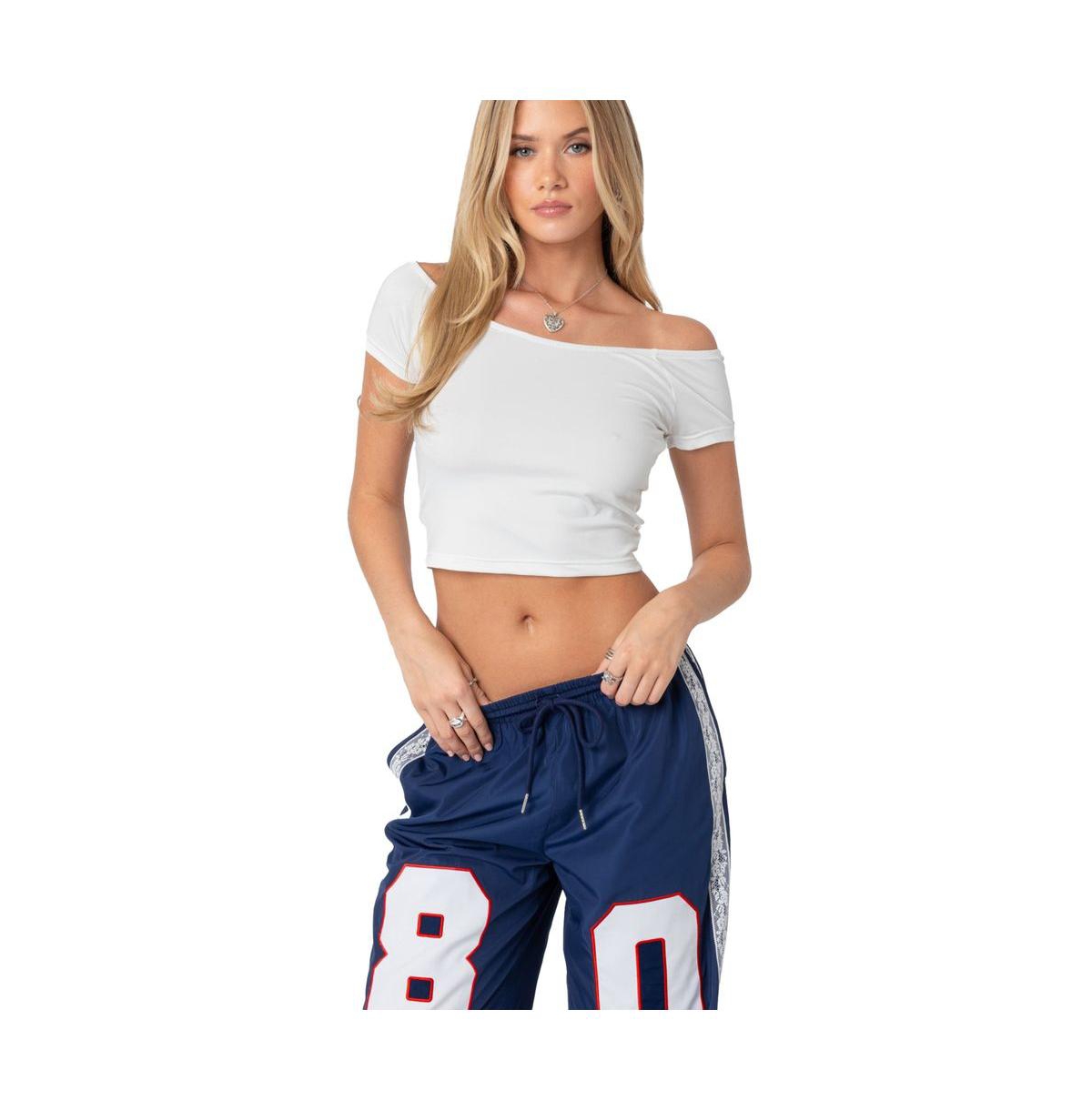 Edikted Women's Alexandera boat neck top
