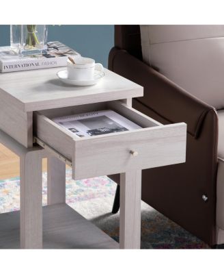 Streamdale Chairside Table White Oak