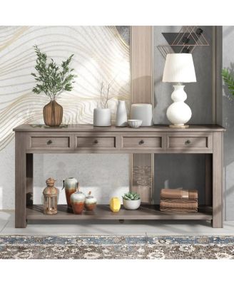 Streamdale Multifunctional Console Table w/ Drawers & Shelf