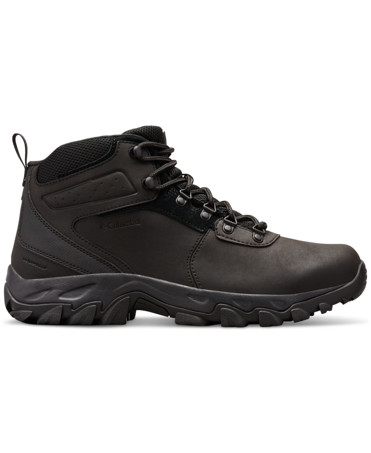 Мужские ботинки Columbia Newton Ridge Plus II Waterproof Hiking, цвет: Чёрный — фото 2