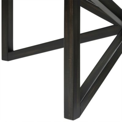 Tempered Glass with Wood Base Modern Design Coffee Table