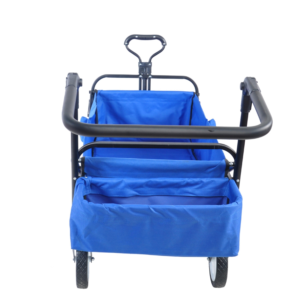 Streamdale Furniture Folding Wagon Collapsible Outdoor Utility Wagon, Heavy Duty Folding Garden Portable Hand Cart