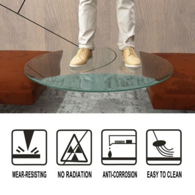 36" Round Tempered Glass Tabletop (3/8")